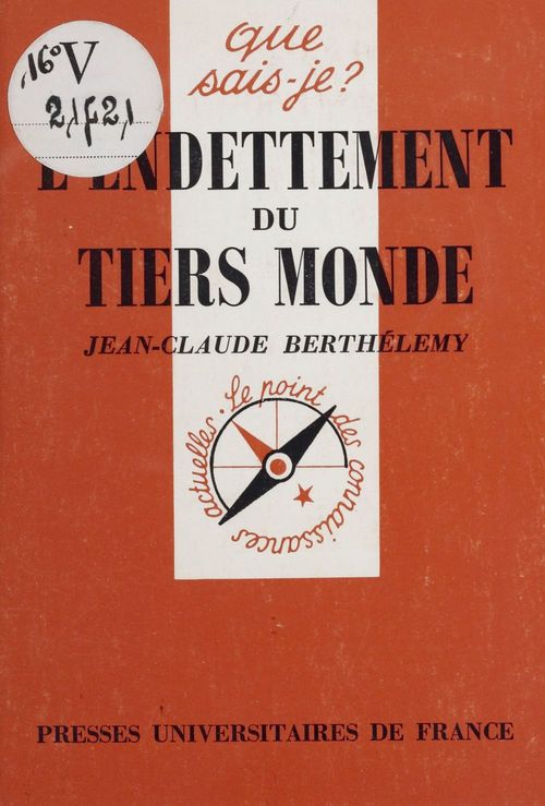 Couverture ebook de L'Endettement du tiers-monde, de Jean-claude Berthélemy