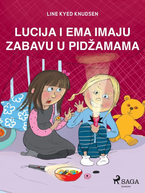 Couverture ebook de Lucija i Ema imaju zabavu u pidzamama, de Line Kyed Knudsen