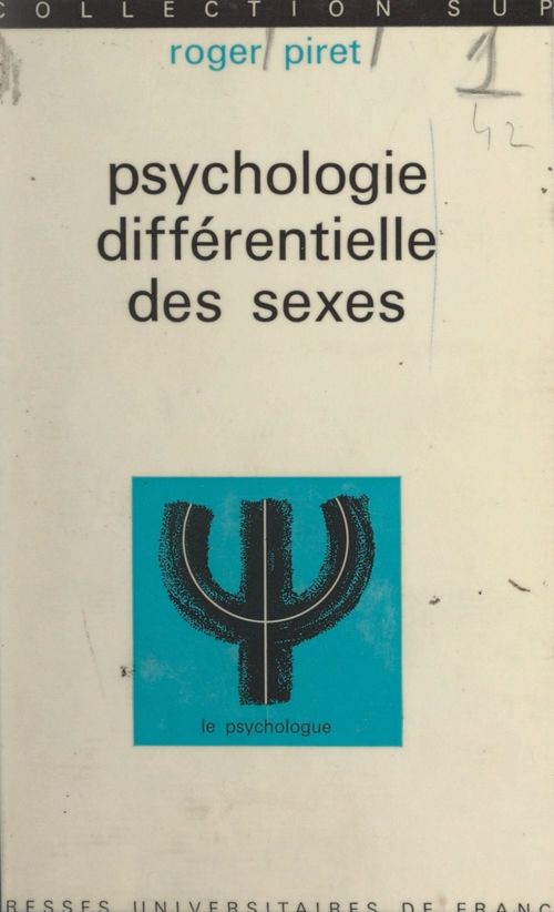 ebook cover of Psychologie différentielle des sexes, by Roger Piret