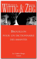 ebook cover of Brouillon pour un dictionnaire des amantes, by Monique Wittig, Sande Zeig