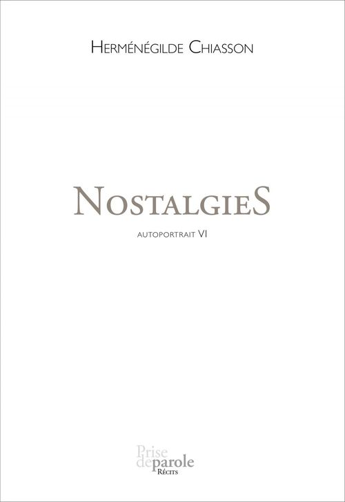ebook cover of NostalgieS, by Chiasson Hermenegild