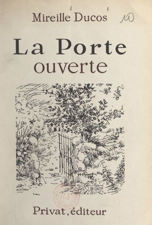 Couverture ebook de La porte ouverte, de Mireille Ducos