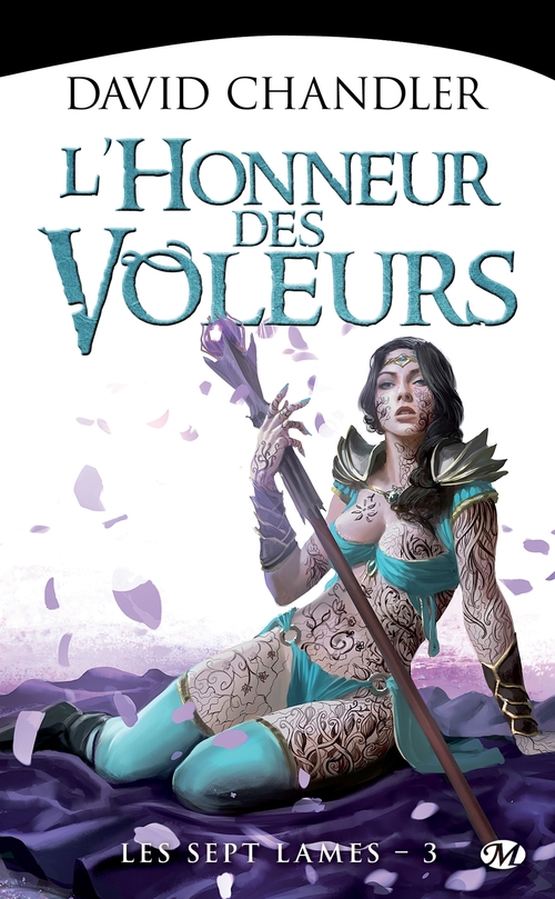 ebook cover of Les Sept Lames, T3 : L'Honneur des voleurs, by David Chandler