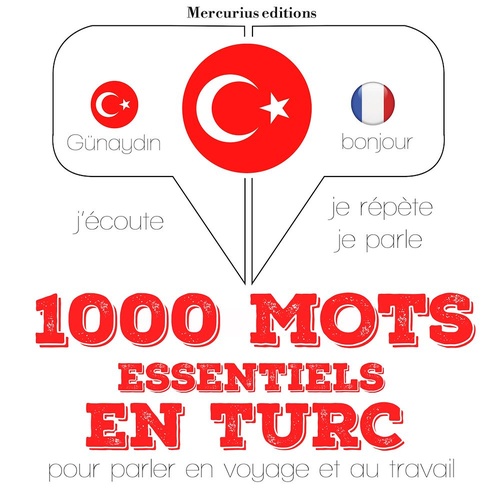 Couverture audiobook de 1000 mots essentiels en turc, de Jm Gardner