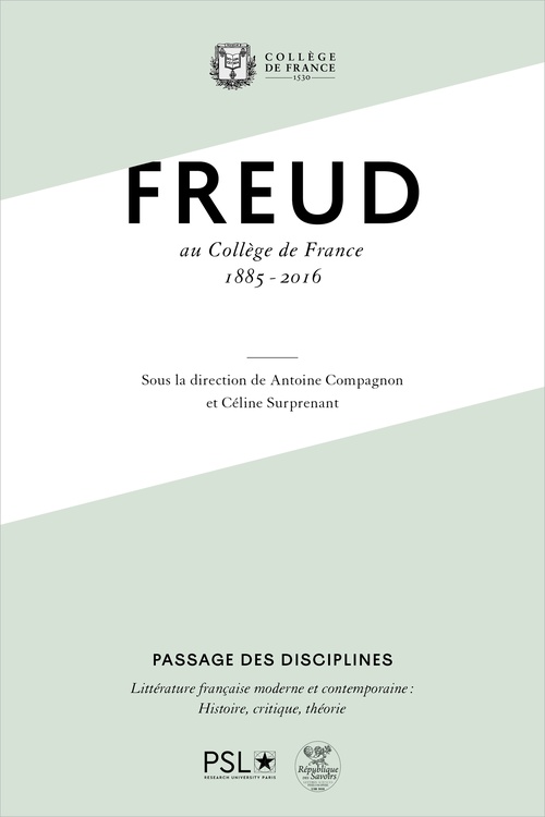 Couverture ebook de Freud au Collège de France, de Antoine Compagnon, Celine Surprenant