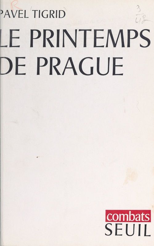 Couverture ebook de Le printemps de Prague, de Pavel Tigrid