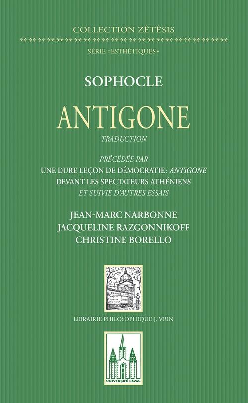 Couverture ebook de Antigone, de Jacqueline Razgonnikoff, Christine Borello