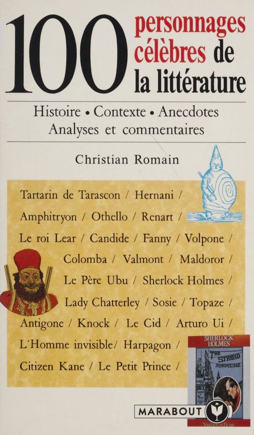 ebook cover of 100 personnages célèbres de la littérature, by Romain-C