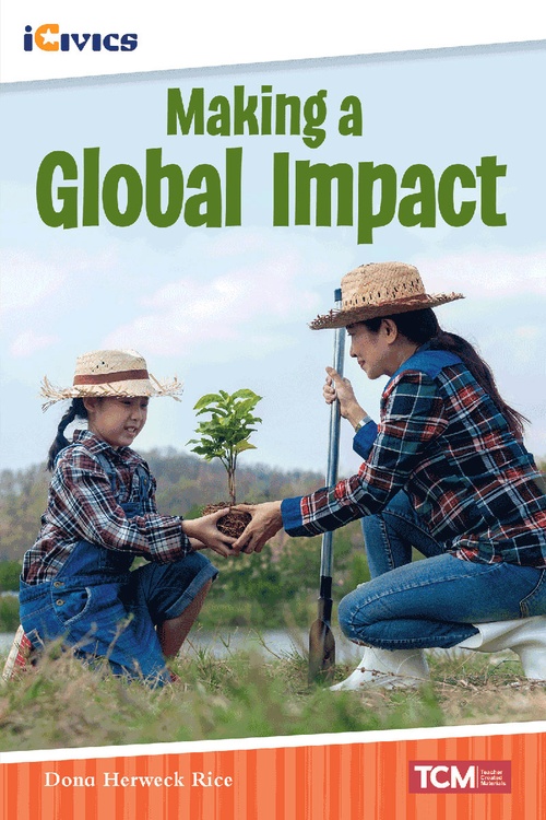 Couverture ebook de Making a Global Impact, de Dona Herweck Rice
