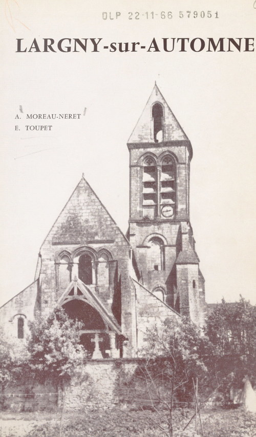 ebook cover of Largny-sur-Automne, by Andre Moreau-Neret, Eugene Toupet