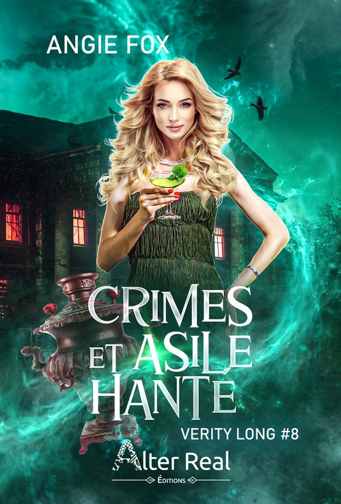 Couverture ebook de Crimes et asile hanté, de Angie Fox