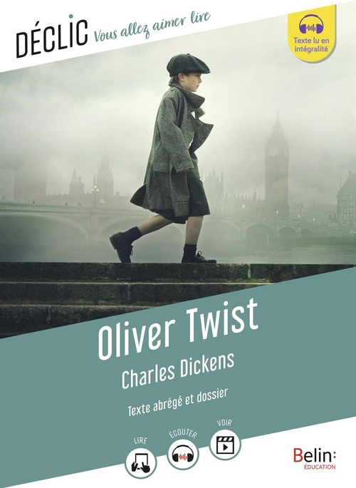Couverture ebook de Oliver Twist de Charles Dickens (Texte abrégé), de Charles Dickens