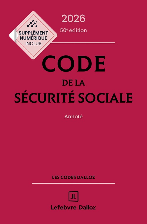 ebook cover of Code de la sécurité sociale 2026 50ed - Annoté, by Collectif