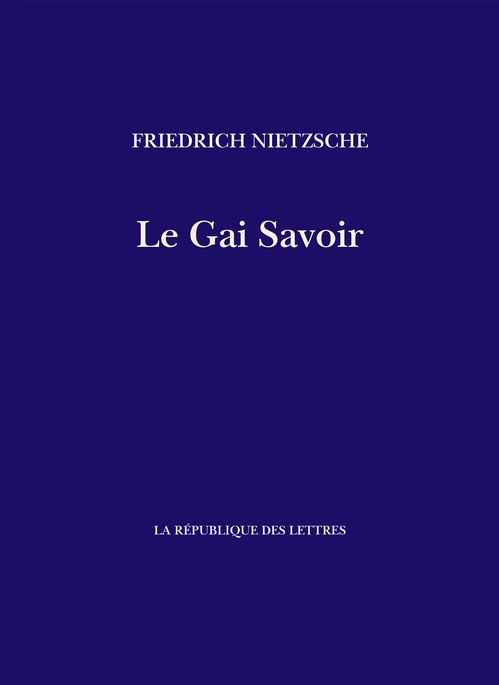 Couverture ebook de Le Gai Savoir, de Friedrich Nietzsche