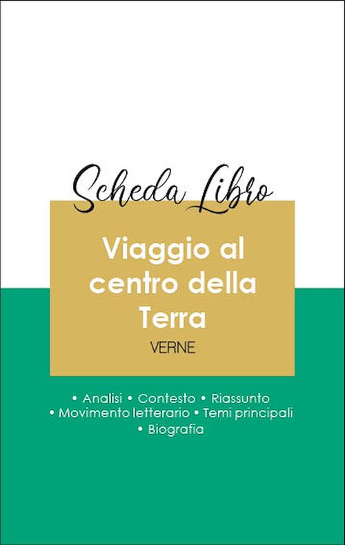 Couverture ebook de Scheda libro Viaggio al centro della Terra (analisi letteraria di riferimento e riassunto completo), de Jules Verne