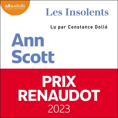 audiobook cover of Les Insolents, by Ann Scott