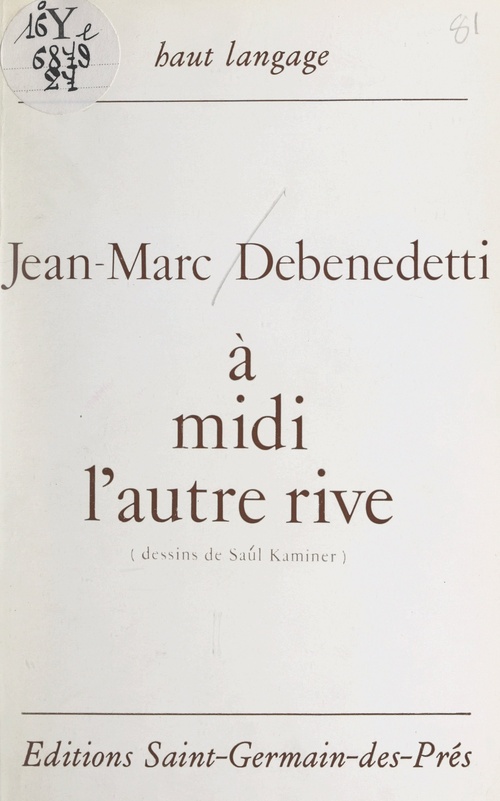 ebook cover of À midi l'autre rive, by Jean-Marc Debenedetti