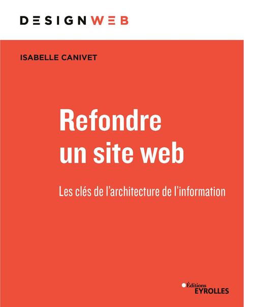 ebook cover of Refondre un site web, by Isabelle Canivet