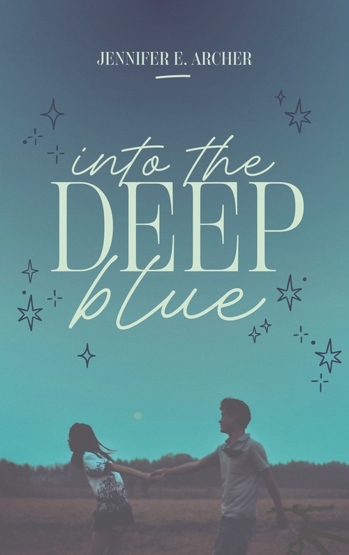ebook cover of Into the deep blue, by Jennifer E. Archer