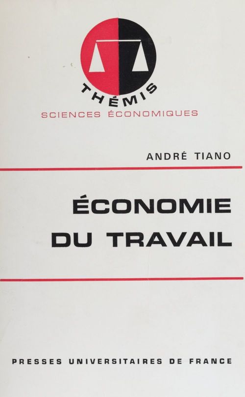 ebook cover of Économie du travail, by Tiano
