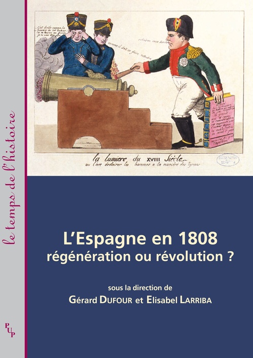 Couverture ebook de L´Espagne en 1808, de Gérard Dufour, Elisabel Larriba