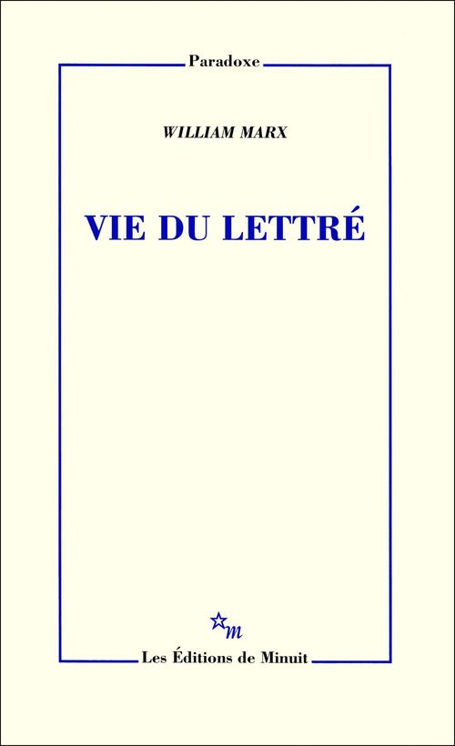 ebook cover of Vie du lettré, by William Marx