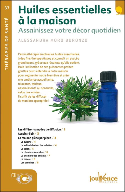 Couverture ebook de Huiles essentielles à la maison, de Alessandra Moro Buronzo