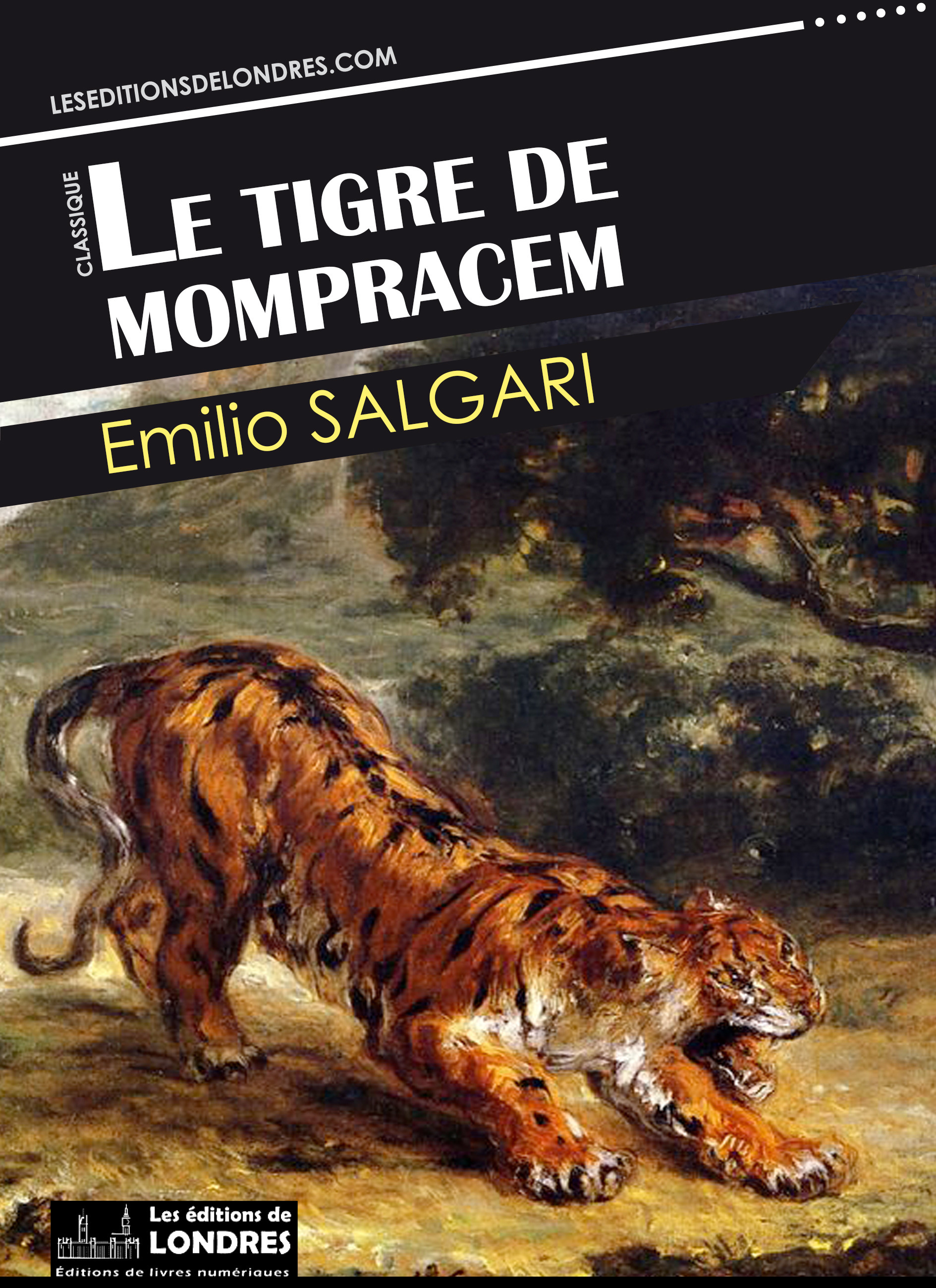 ebook cover of Le tigre de Mompracem, by Emilio Salgari