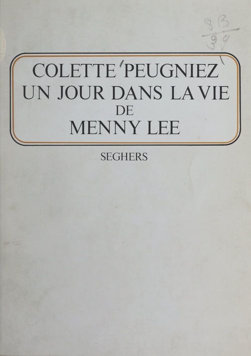 ebook cover of Un jour dans la vie de Menny Lee, by Colette Peugniez