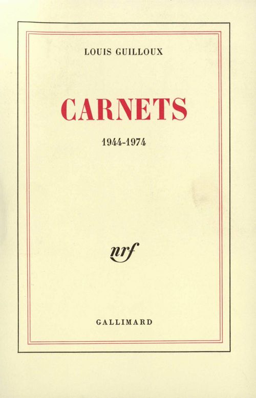 ebook cover of Carnets (1944-1974), by Louis Guilloux