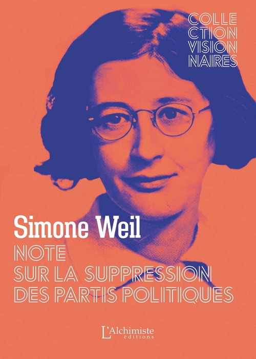 ebook cover of Note sur la suppression des partis politiques, by Simone Weil