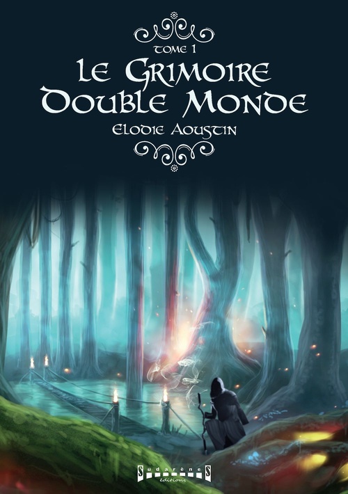 Couverture ebook de Le grimoire double monde, de Elodie Aoustin