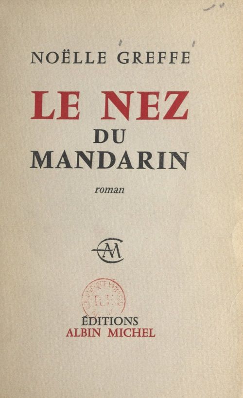 ebook cover of Le nez du mandarin, by Noelle Greffe
