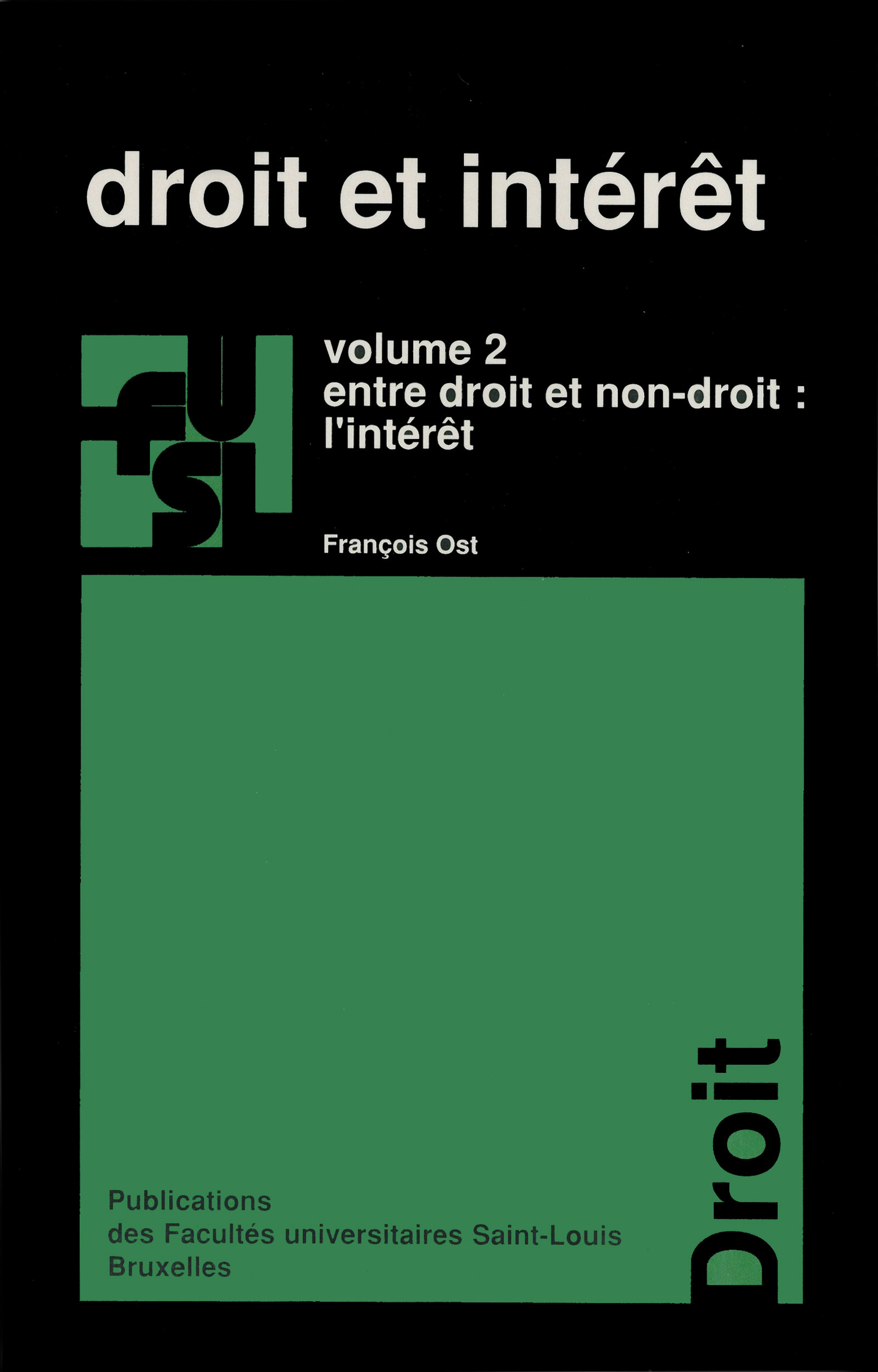 Couverture ebook de Droit et intérêt - vol. 2, de