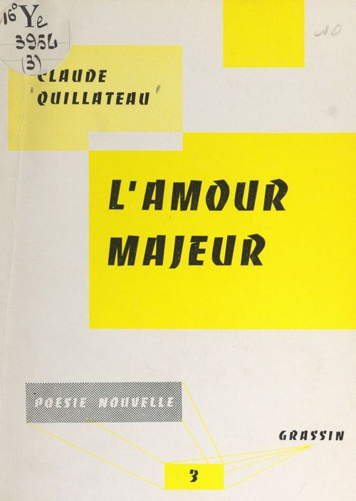 ebook cover of L'amour majeur, by Claude Quillateau