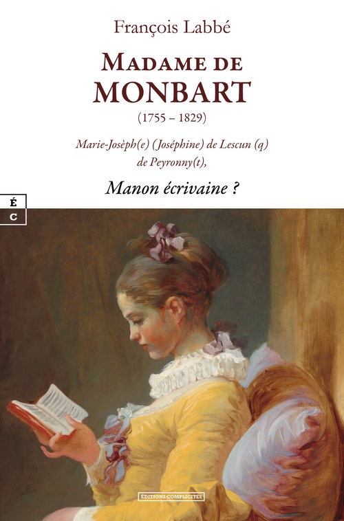 ebook cover of Madame de Monbart, (1755-1829), by François Labbé