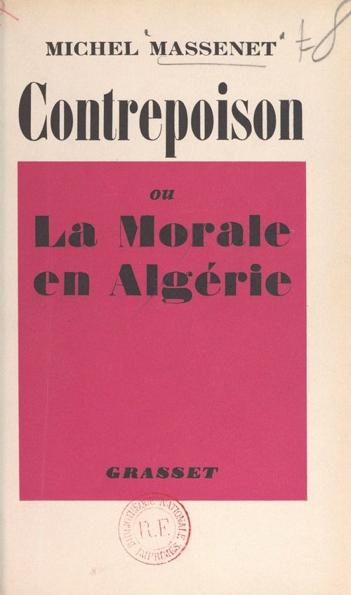 ebook cover of Contrepoison, by Michel Massenet