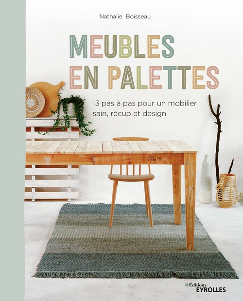 Couverture ebook de Meubles en palettes, de Nathalie Boisseau