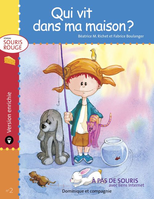 Couverture ebook de Qui vit dans ma maison ? - version enrichie, de Béatrice m. Richet