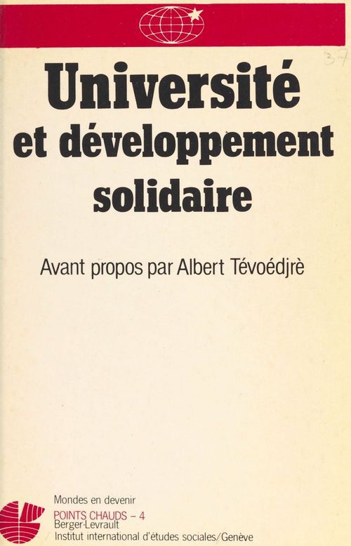 Couverture ebook de Université et développement solidaire, de Academie Diplomatique Internationale