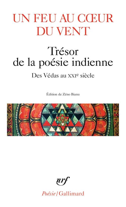 Couverture ebook de Un feu au coeur du vent. Trésor de la poésie indienne, de Collectif