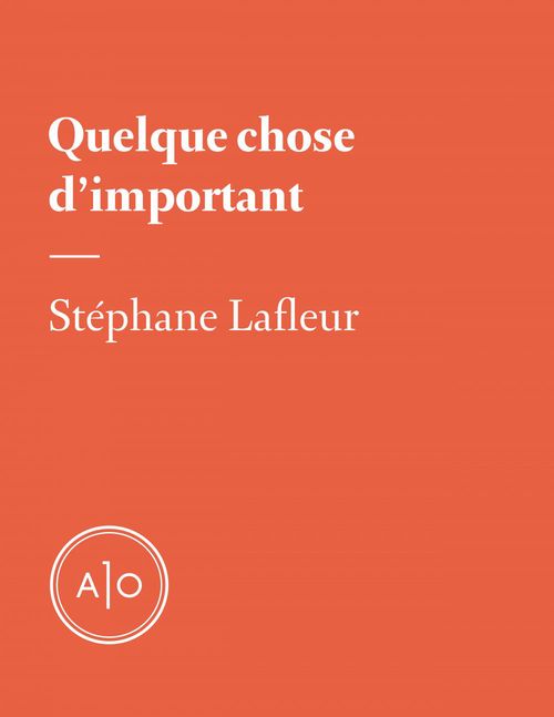 Couverture ebook de Quelque chose d´important, de