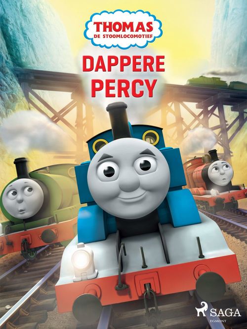 Couverture ebook de Thomas de Stoomlocomotief - Dappere Percy, de Mattel