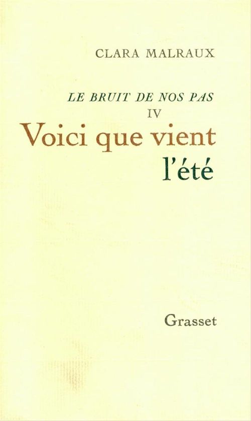Couverture ebook de Voici que vient l'été, de Clara Malraux