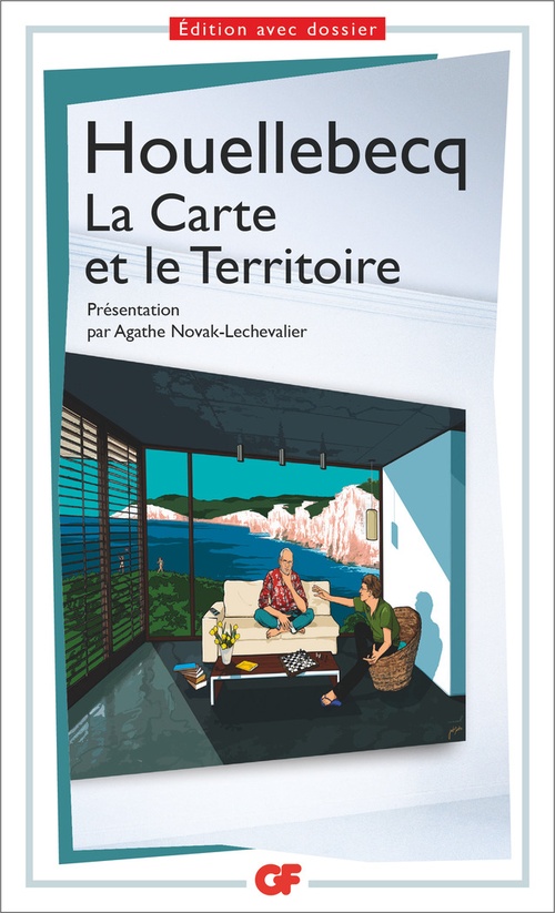 Couverture ebook de La carte et le territoire (édition avec dossier pédagogique), de Michel Houellebecq