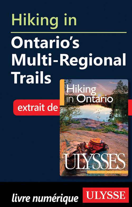 Couverture ebook de Hiking in Ontario s Multi-Regional Trails, de Tracey Arial