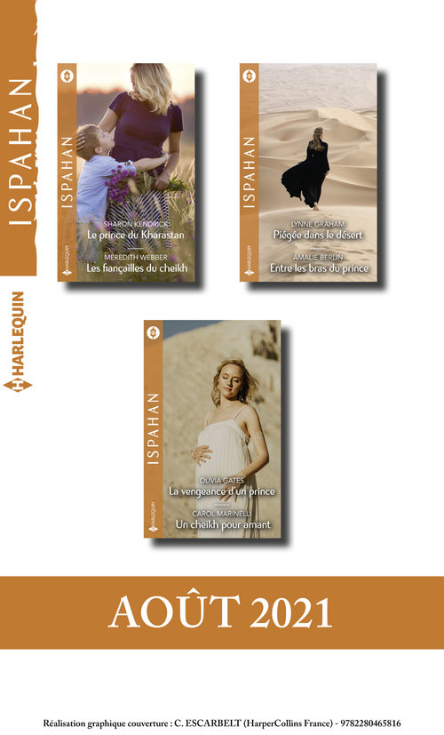 Couverture ebook de Pack mensuel Ispahan : 6 romans (Août 2021), de Collectif