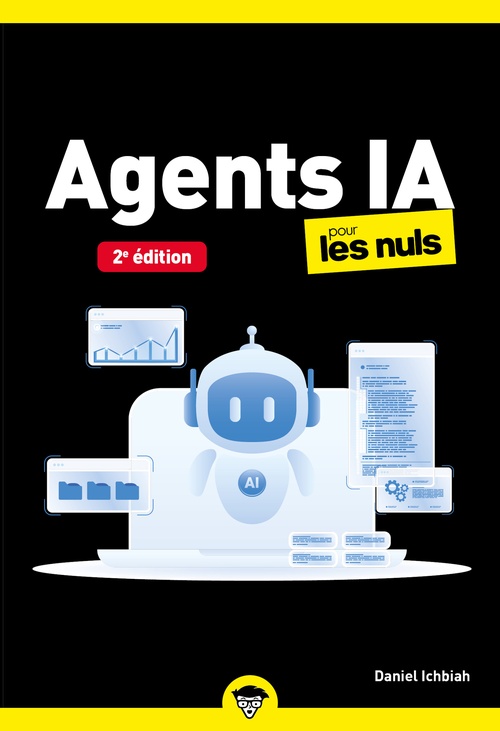 Couverture ebook de Agents IA pour les Nuls poche - 2e édition, de Daniel Ichbiah