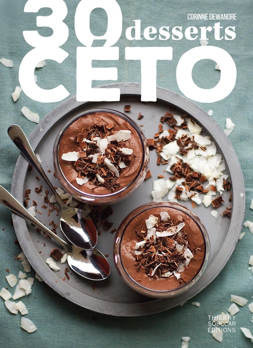 Couverture ebook de 30 desserts céto, de Corinne Dewandre