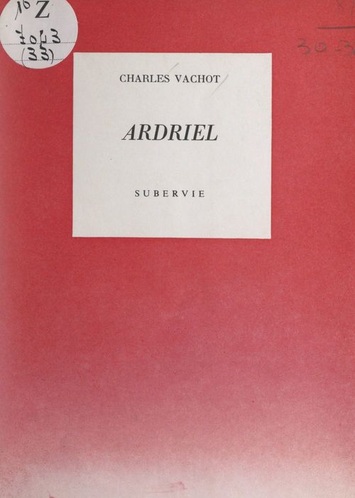 ebook cover of Ardriel, by Charles Vachot